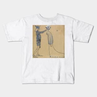 Then Put the Prince a Crown of Gold on Her Head by John Bauer Kids T-Shirt